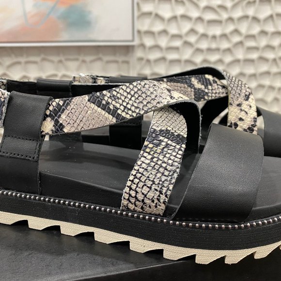 SOREL Women Leather Sandals Size 7.5 - Picture 6 of 6